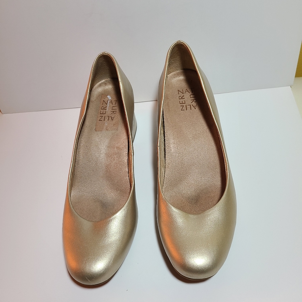 Gold women's shoes